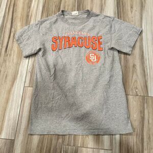 Vintage Lee Sport Men's Grey Syracuse U T-shirt
